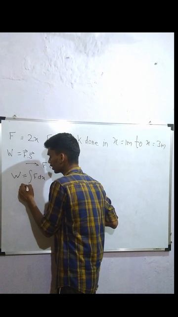 Work Done By Variable Force Numerical 2 with solution #workdone #mechanics #physics