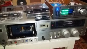 лечение кривой касеты и последующий тест записи на technics rs m 215