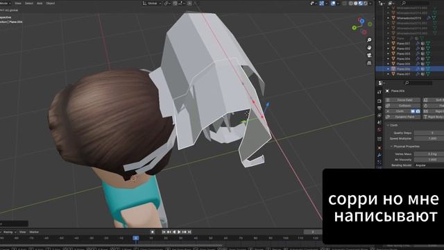 КАК бы выглядели роблокс волосы распущенными?⟹ Blender