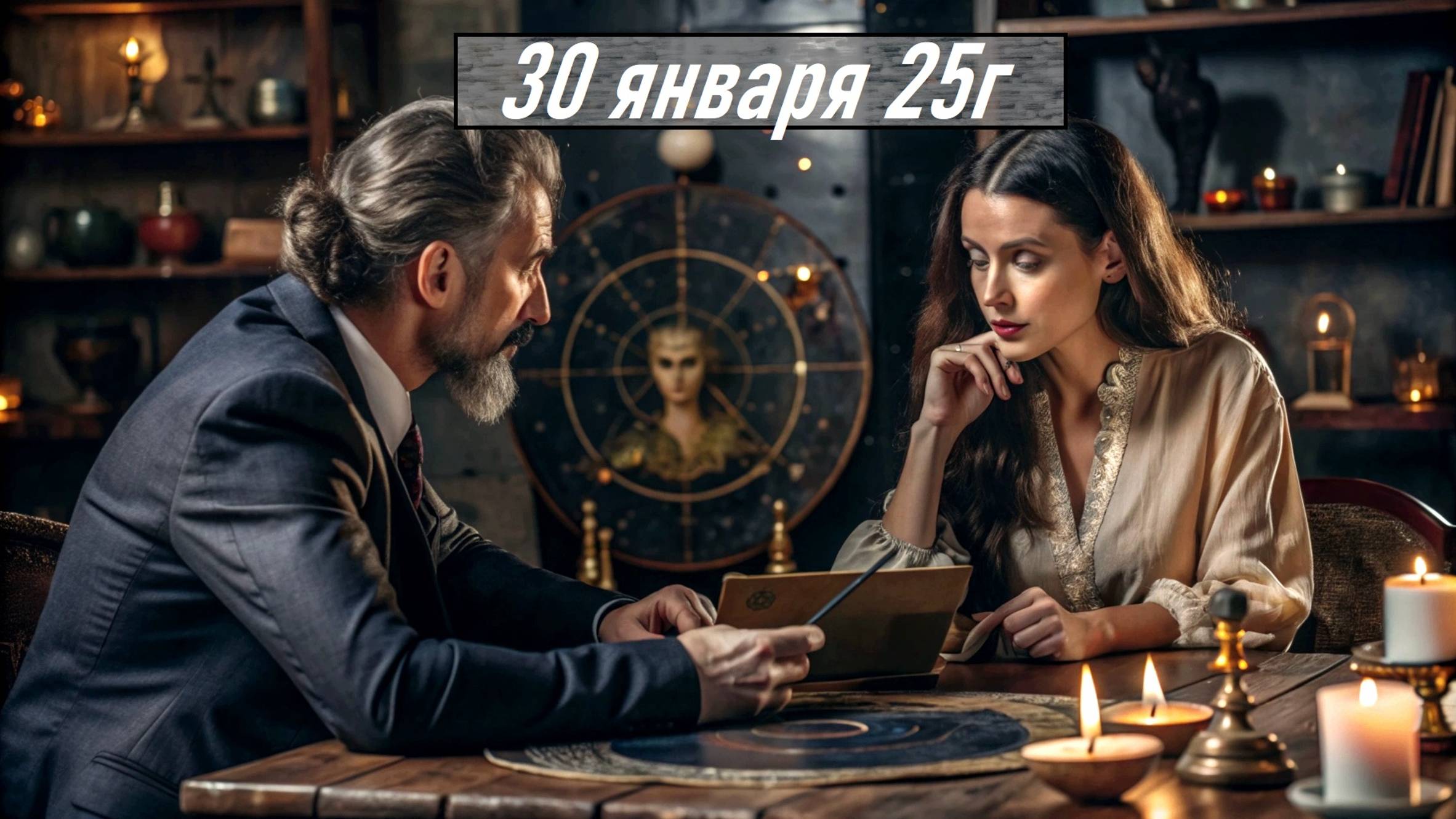 Гороскоп 30 января 25г.  Астропрогноз. Карта дня.