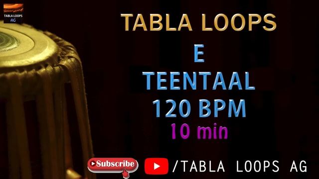 TEENTAAL | E SCALE | 120BPM | TABLA LOOPS