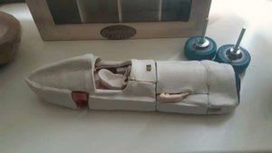 Alfa Romeo 158 (159) Alfetta. Модель автомобиля из глины.