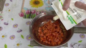 Народный советский Сосисочный салат