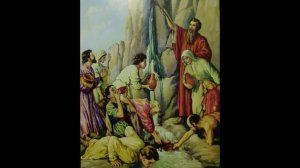 Моисей добывает воду из скалы