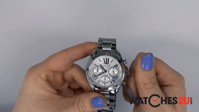 MK6174 Michael Kors Ladies Bradshaw Silver Chrono Watch