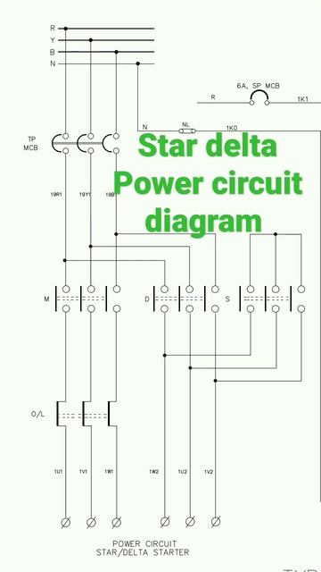 star delta power circuit diagram #star delta #shorts #video #star delta diagram #viral #shorts feed смотреть онлайн