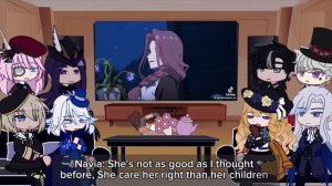 Fontaine react to Arlecchino /The Knave backstory ‖Genshin impact ‖