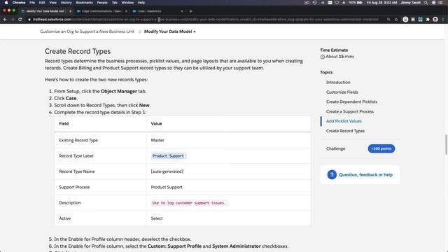 Salesforce Admin Certification - Project: New Business Unit Part 2