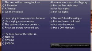 Booking a Flight and Hotel Room (B1 Pre-Intermediate Listening)