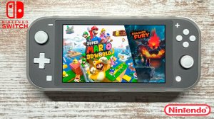 Super Mario 3D World + Bowser’s Fury Nintendo Switch Lite Gameplay