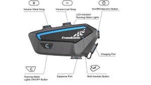 6  Freedconn гарнитура для шлема с Алиэкспресс Motorcycle headset Aliexpress Мотогарнитура 2024