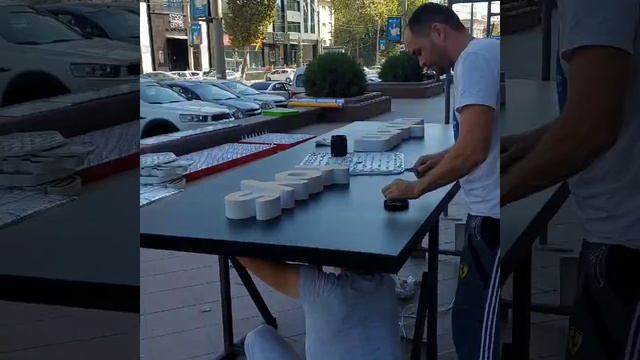 изготовление вывески. #реклама #световые #лайтбокс #вывеска #буквы