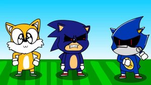 Доктор Эггман + Соник.EXE и Тейэлс — хорошая концовка