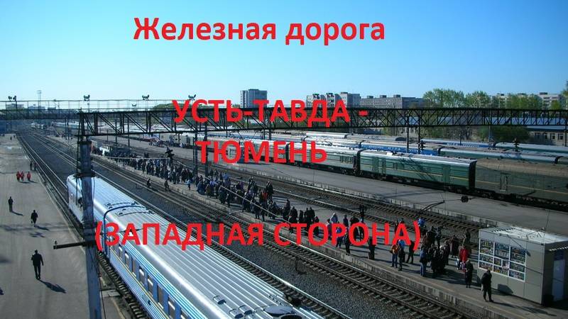 Железная дорога Усть-Тавда - Войновка - Тюмень (вид из окна поезда, западная сторона) (СВЖД)