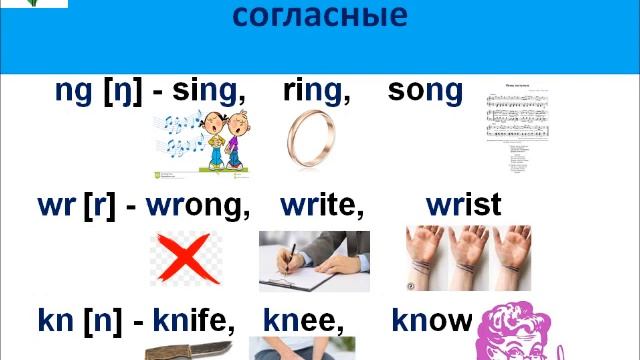 Как прочитать wr, ng, kn на английском? 9 слов под весёлую музыку с этими сочетаниями! смотреть онлайн