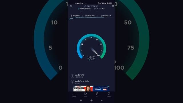 vodafone fibra 2,5 giga speed test in wifi 6 #vodafone #fibra смотреть онлайн