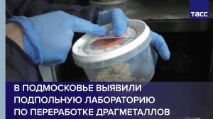 В Подмосковье выявили подпольную лабораторию по переработке драгметаллов
