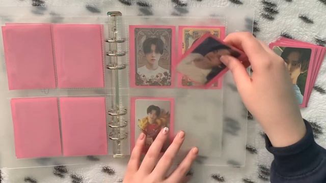 setting up my kpop a5 mini photocard binder | txt’s yeonjun