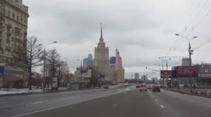 Воскресная Москва: Новый Арбат и Кутузовский просп. из окна авто