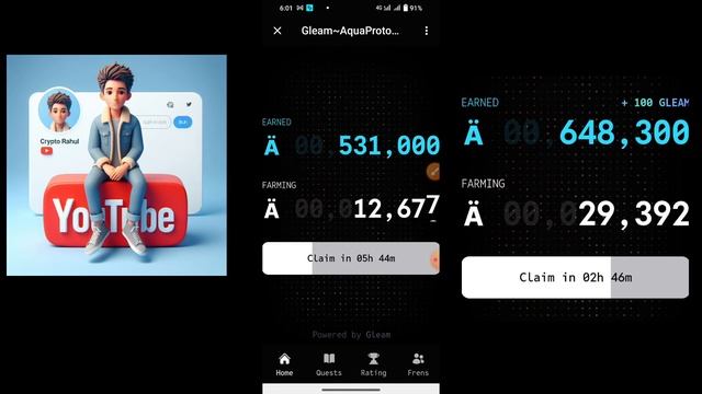 Aqua Protocol Telegram Bot Mining Airdrop || Aqua Protocol Airdrop || Gleam Aqua Protocol Price 🤑