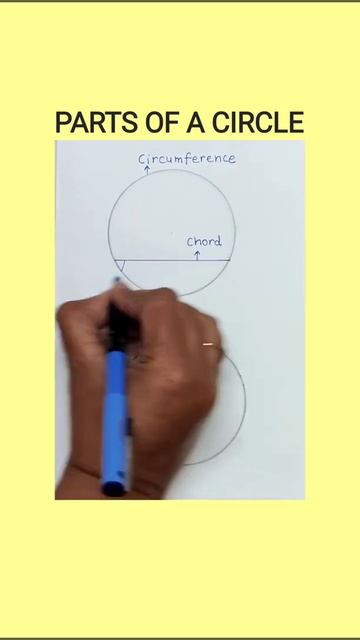 PARTS OF A CIRCLE | GEOMETRY | DIAMETER | RADIUS | CHORD #circle #maths #easylearningwithpunamjain