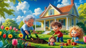 0+ | Изучаем членов семьи. Поём песни и изучаем английский.