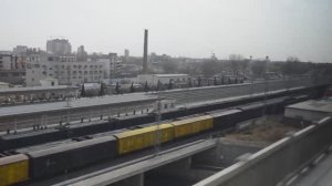 Поезд ВСМ рейса G1 над обычной ж/д линией