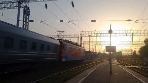 Отправление поезда 454 Новороссийск-Уфа и срыв стоп-крана