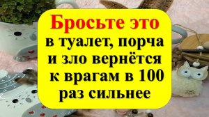 Как за 5 секунд уничтожить порчу и покарать врагов? Бросьте в туалет. Ритуал из прошлого века