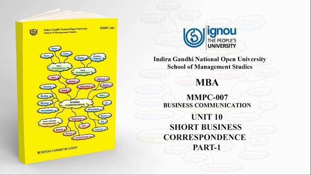 MMPC - 007 unit 10 short business correspondence part 1 - Business Communication смотреть онлайн