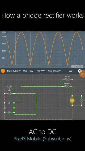 How bridge rectifier works #shorts смотреть онлайн