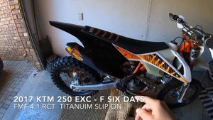 FMF 4.1 KTM 250 exc-f sound test.