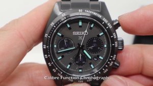 Seiko Prospex Black Series Speedtimer Solar Chronograph SSC917P1 SSC917