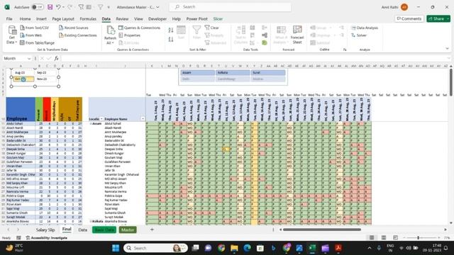 Automated Salary Calculation with Power Query, Power Pivot, and Macros