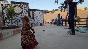 Life in a remote village: baking traditional bread with mother and cleaning a nomadic house.