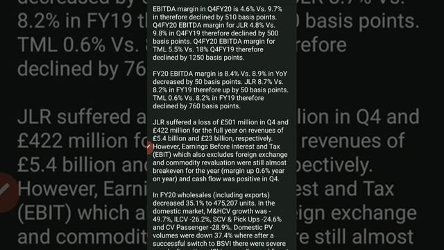 Tata motors Q4 result 2020 Tata motos share Q4 result Tata motors share breaking news