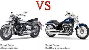 Yamaha V Star 1100 vs Harley Davidson Fat Boy 114 Test specification comparison