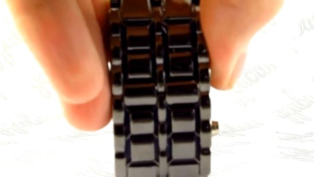 Светодиодные часы iron samurai черные