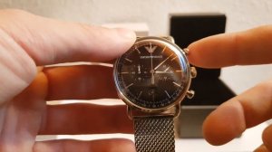 EMPORIO ARMANI AR11104 MEN'S WATCH ⌚CHRONOGRAPH