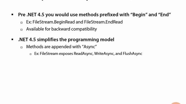 .Net 4.5 Streaming Tutorial 23 - Asynchronous Operations in NET 4 5 смотреть онлайн