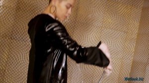 Wetlook leather skirt | Wetlook 2020 | Wetlook business suit