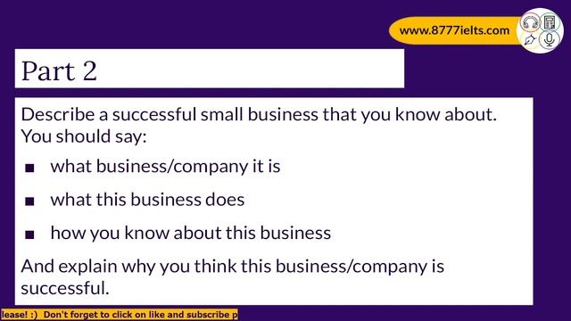 Building & Small Business IELTS Speaking Test [December 2023]