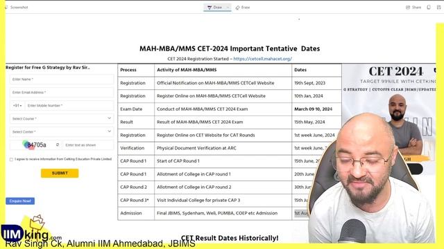 CET 2024 CAP Rounds Tentative Dates! Counselling Docs Verification etc!