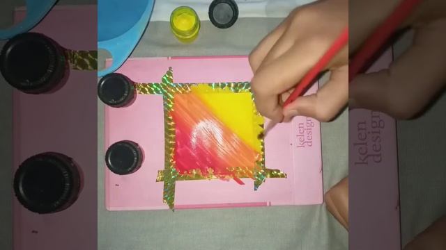 easy red orange yellow sunset poster colour drawing easy and simple смотреть онлайн