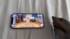 SB Movie: Shark Puppet plays My Talking Booba!