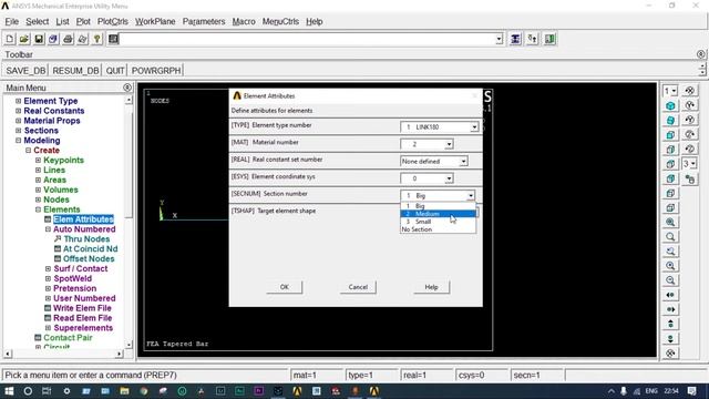 Finite Element Analysis of a Stepped Bar using ANSYS Mechanical APDL: Static Structural Analysis