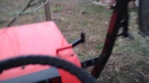 Самодельный минитрактор пахота