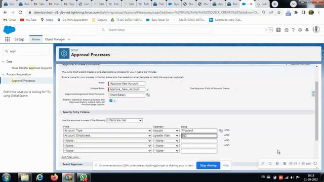 Build an Approval Process | Approve Records with Approval Processes #salesforce #trailhead #techno
