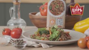 Самый быстрый рецепт лапши ЦАРЬ с овощной смесью