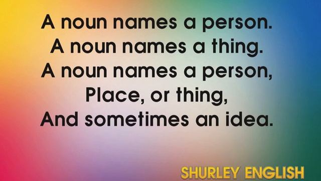 Shurley English Jingle #3 - Noun Jingle смотреть онлайн